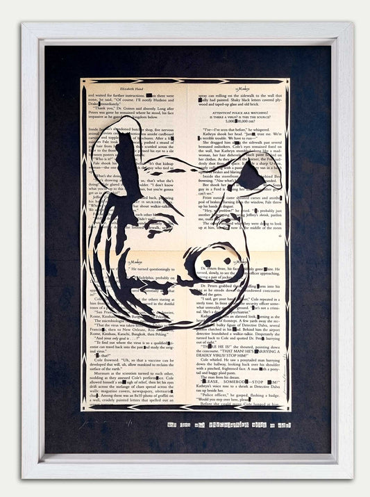 12 Monkeys "Who Cares What Psychiatrists Write on Walls?" Original Papercut