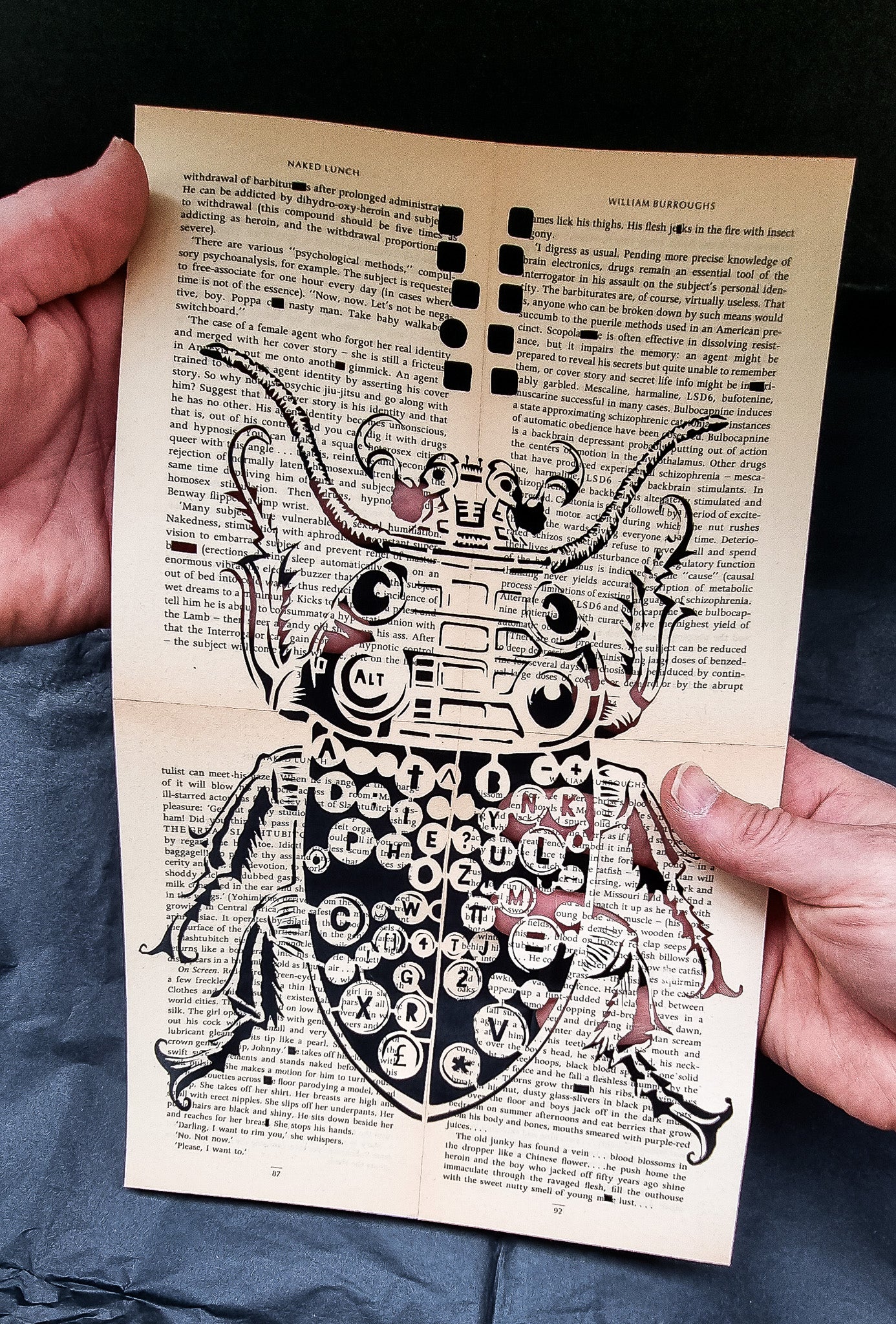 NAKED LUNCH// Bug Powder Dust Black Edition Fine Art Print
