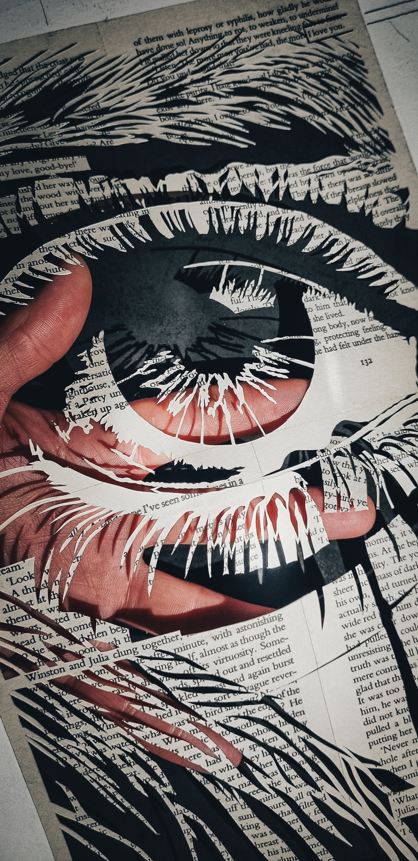 1984// "I Love You Winston" Original Papercut