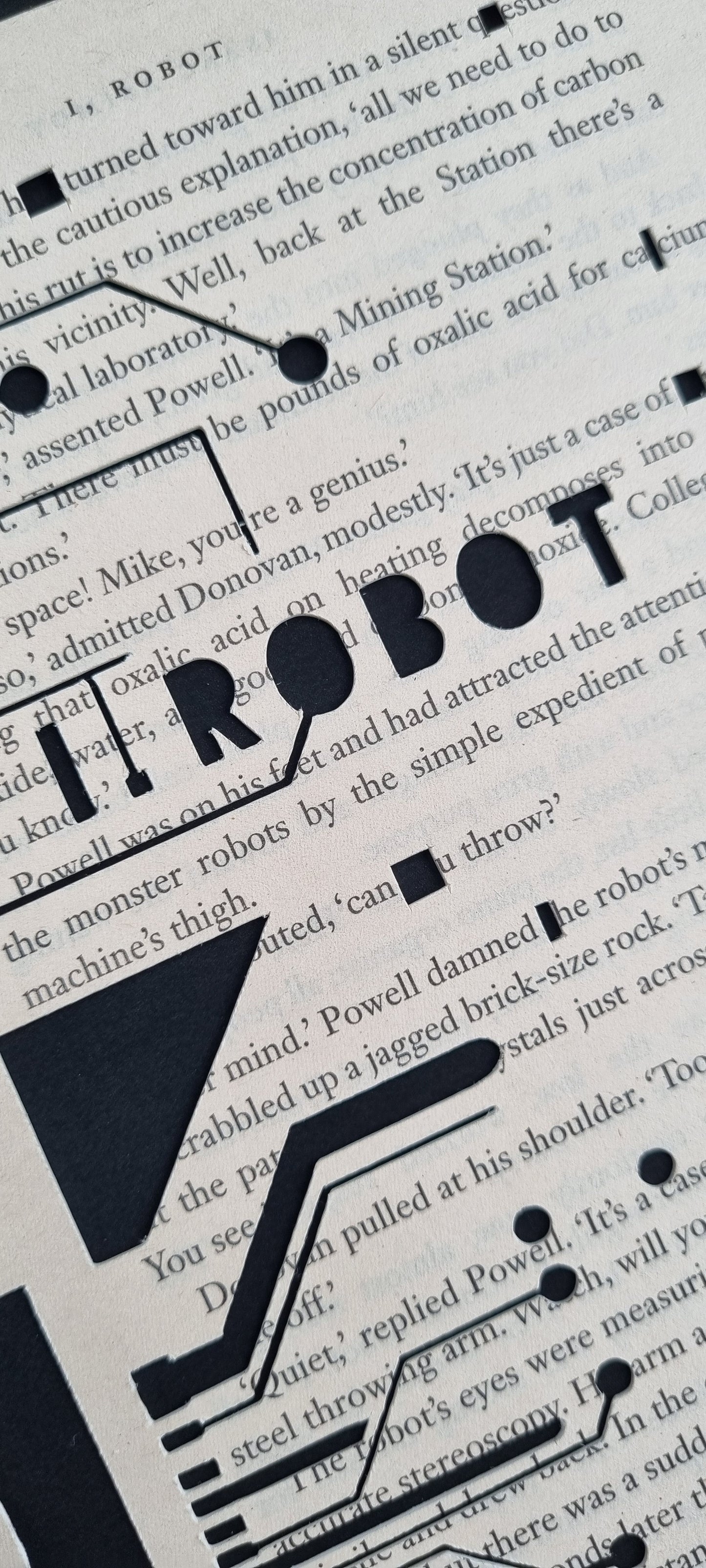 I, Robot "Replaced" Original Papercut