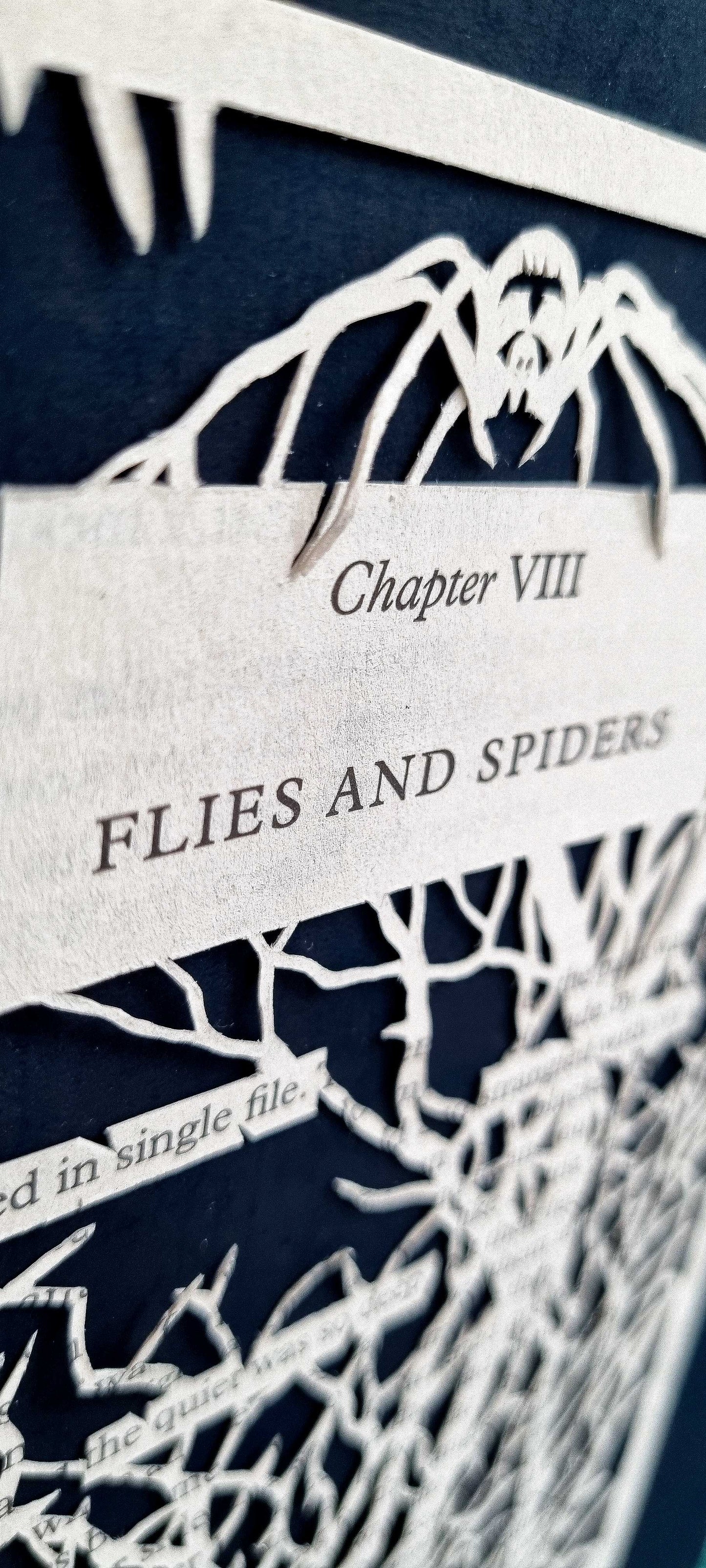 The Hobbit "Flies and Spiders" Original Single Page Papercut
