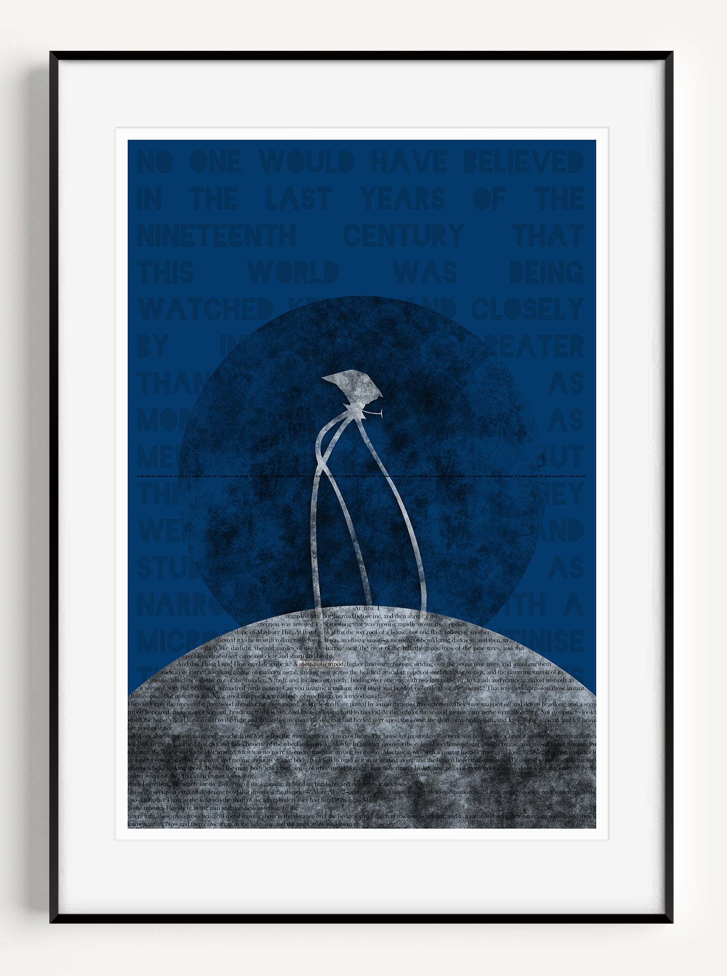 Monstrous Tripod in Tardis Blue