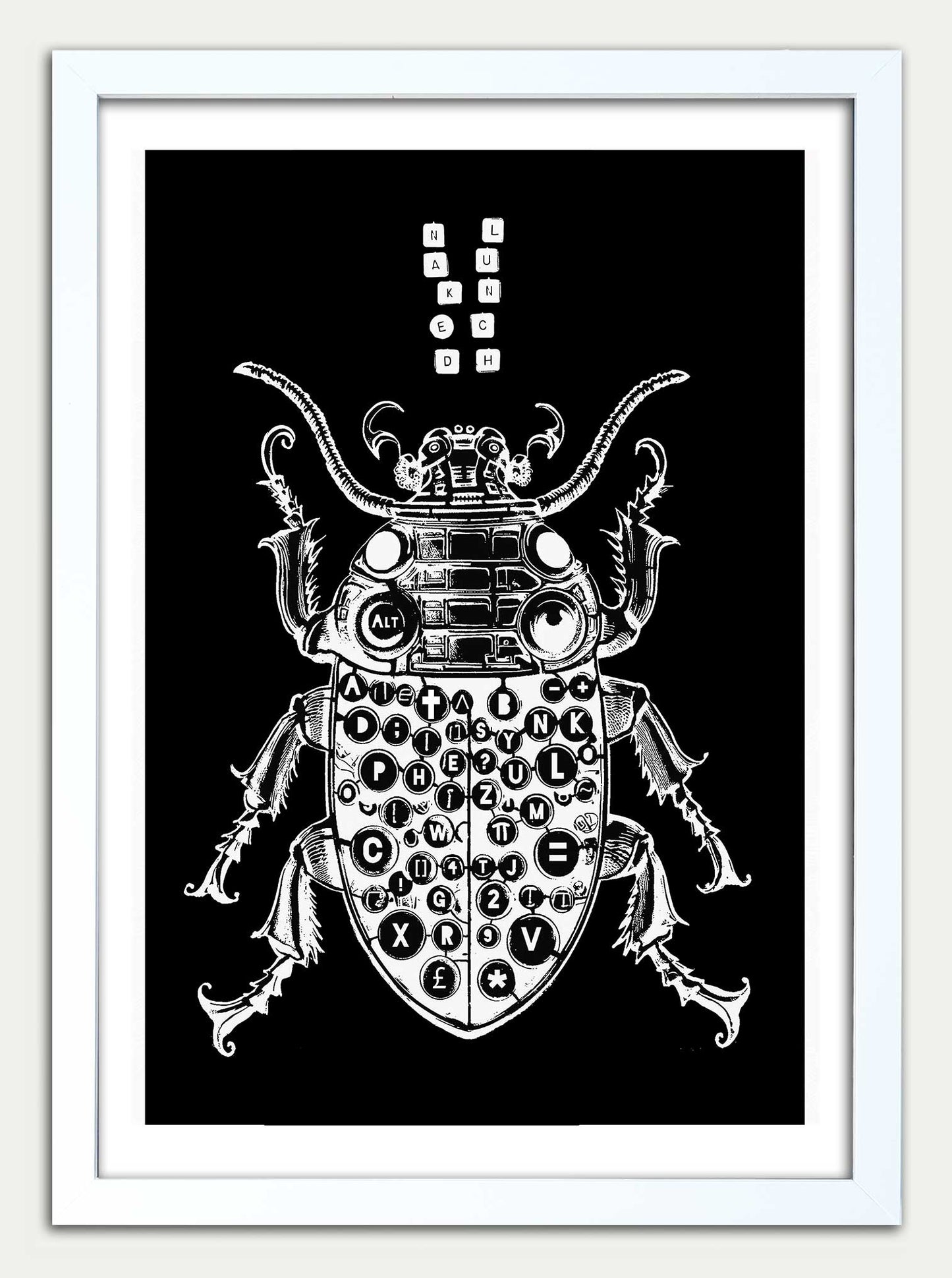 NAKED LUNCH// Bug Powder Dust Black Edition Fine Art Print
