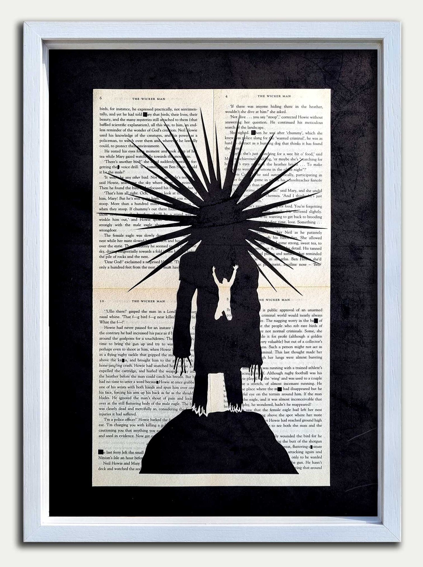 The Wicker Man// "Oh God" Double Page Original Papercut Study
