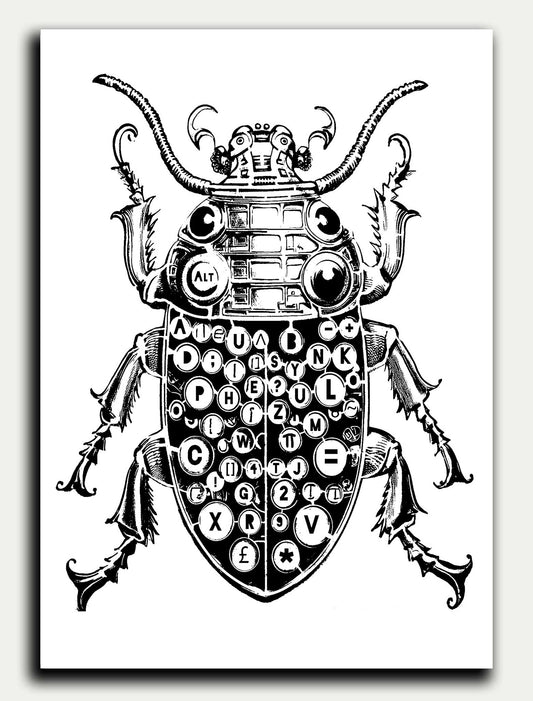 Naked Lunch// Bug Powder Dust Greeting Card