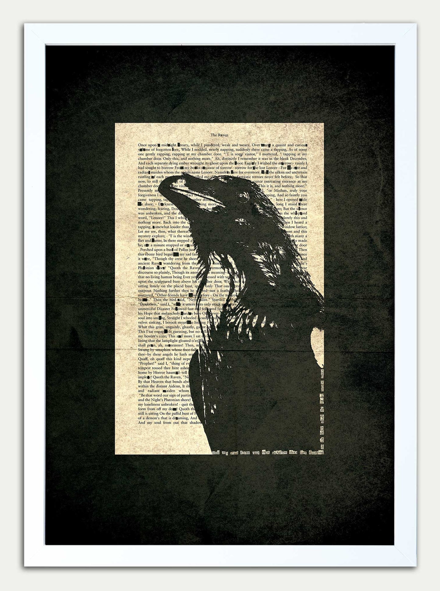 Raven// "Black Raven 1845" Double Fine Art Print Set