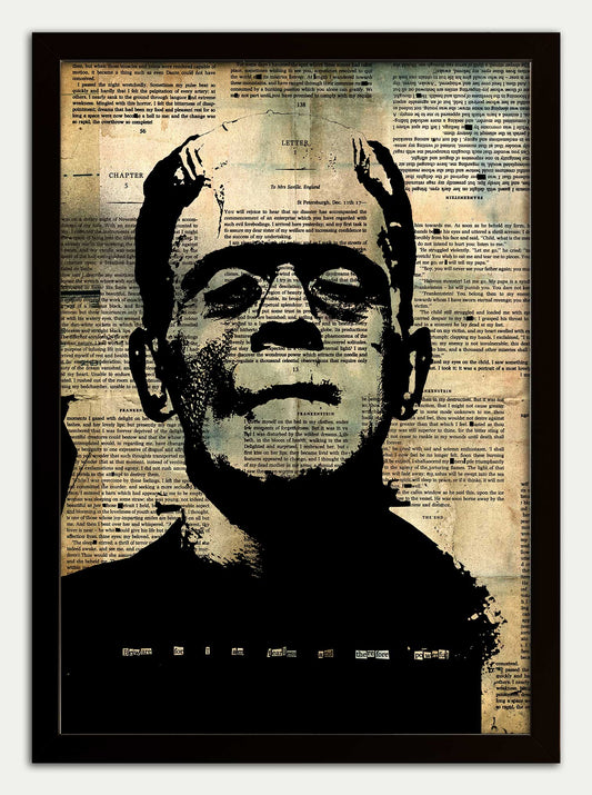 FRANKENSTEIN "Boris Karloff" 9 Page Fine Art Print
