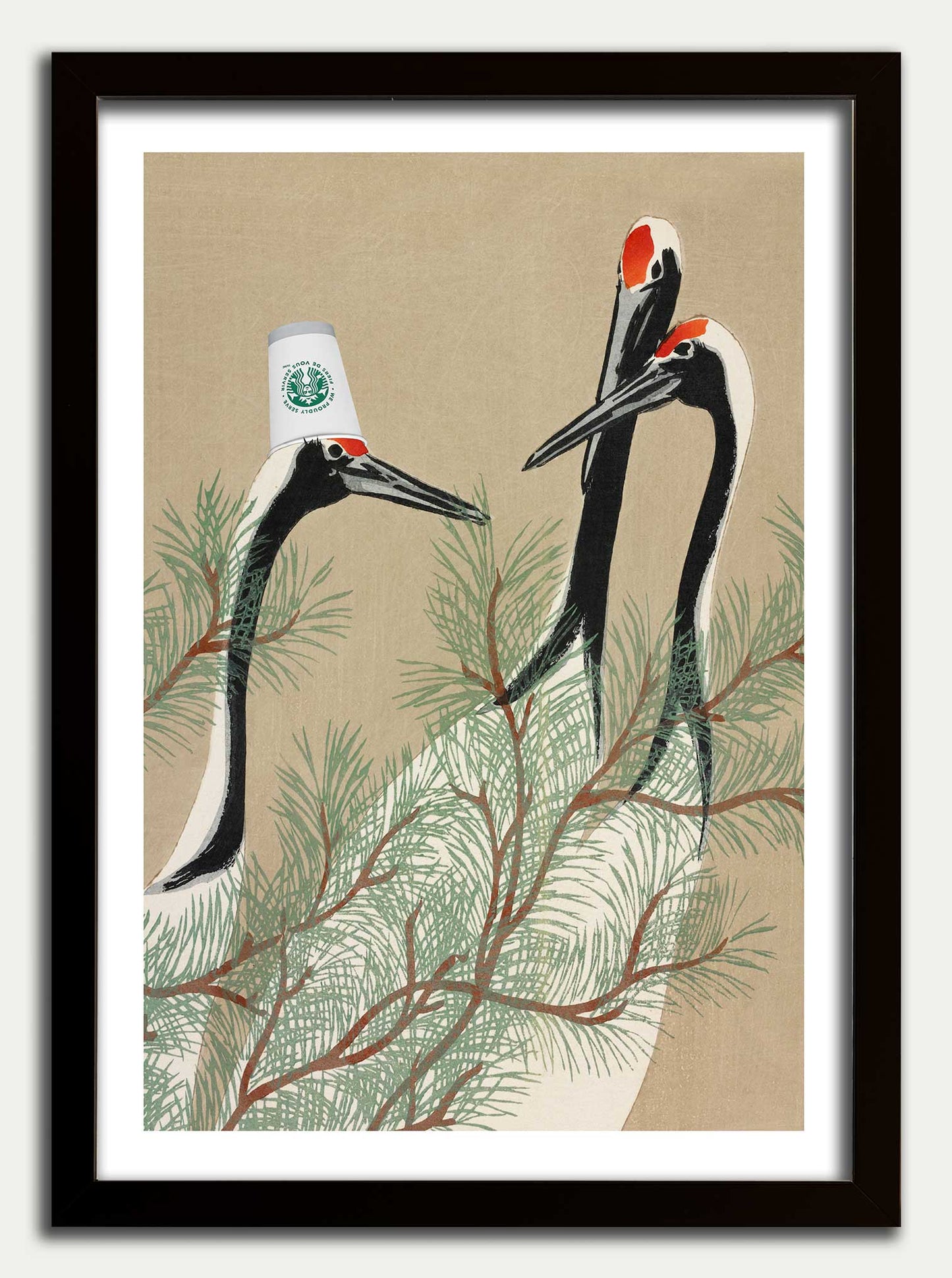 Coffee Shop Crane Fine Art Print