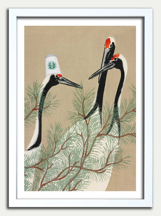 Coffee Shop Crane Fine Art Print