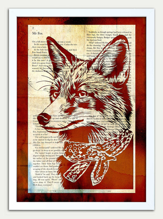 Fantastic Mr Fox// "Fantastic" Grunge Fine Art Print