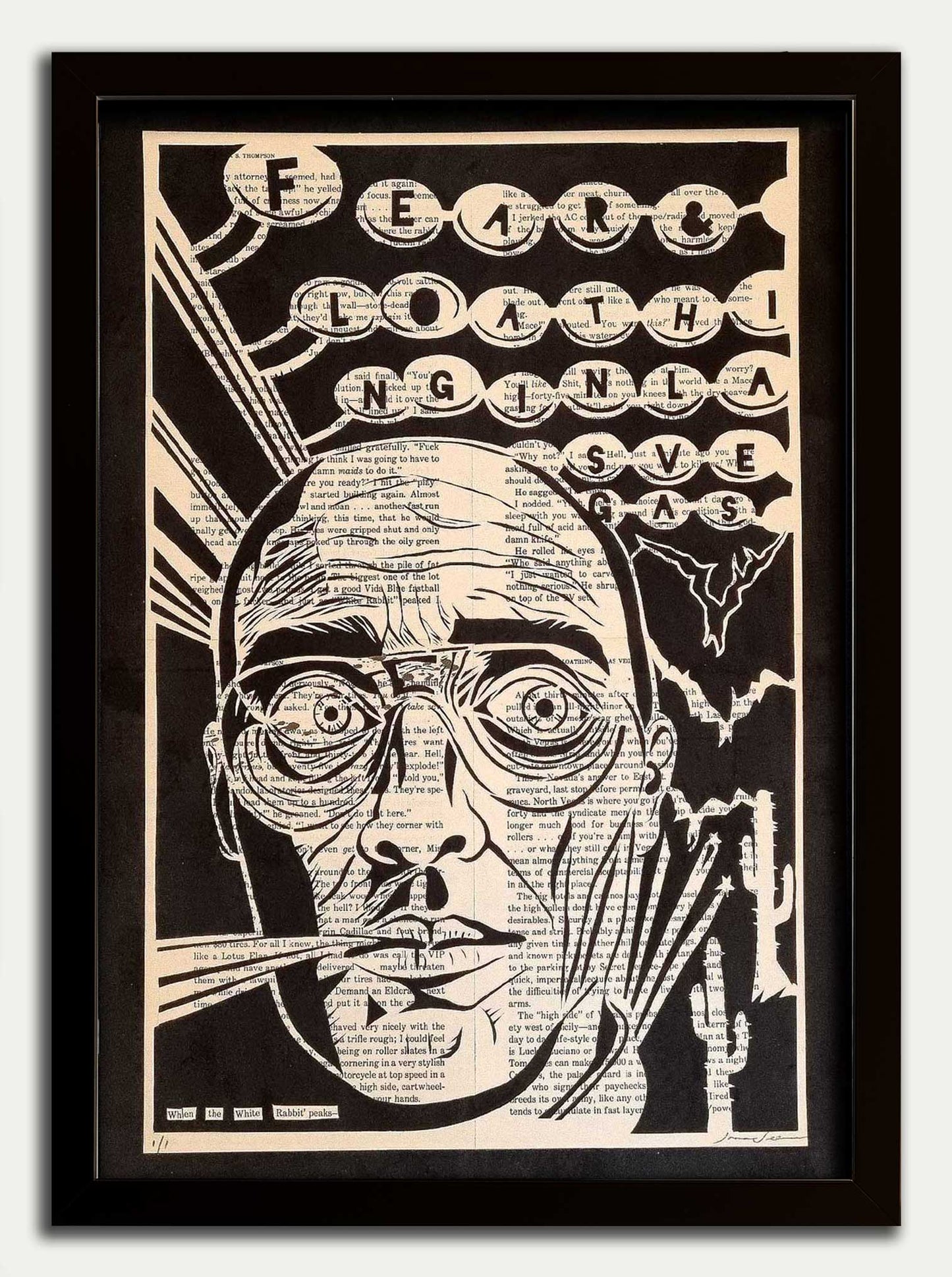 Fear and Loathing in Las Vegas// "When the White Rabbit Peaks" Original Artwork