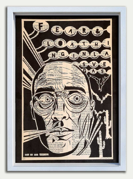 Fear and Loathing in Las Vegas// "When the White Rabbit Peaks" Original Artwork