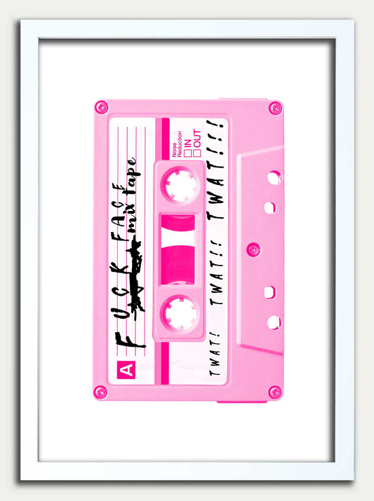 FUCK FACE Mix Tape Fine Art Print