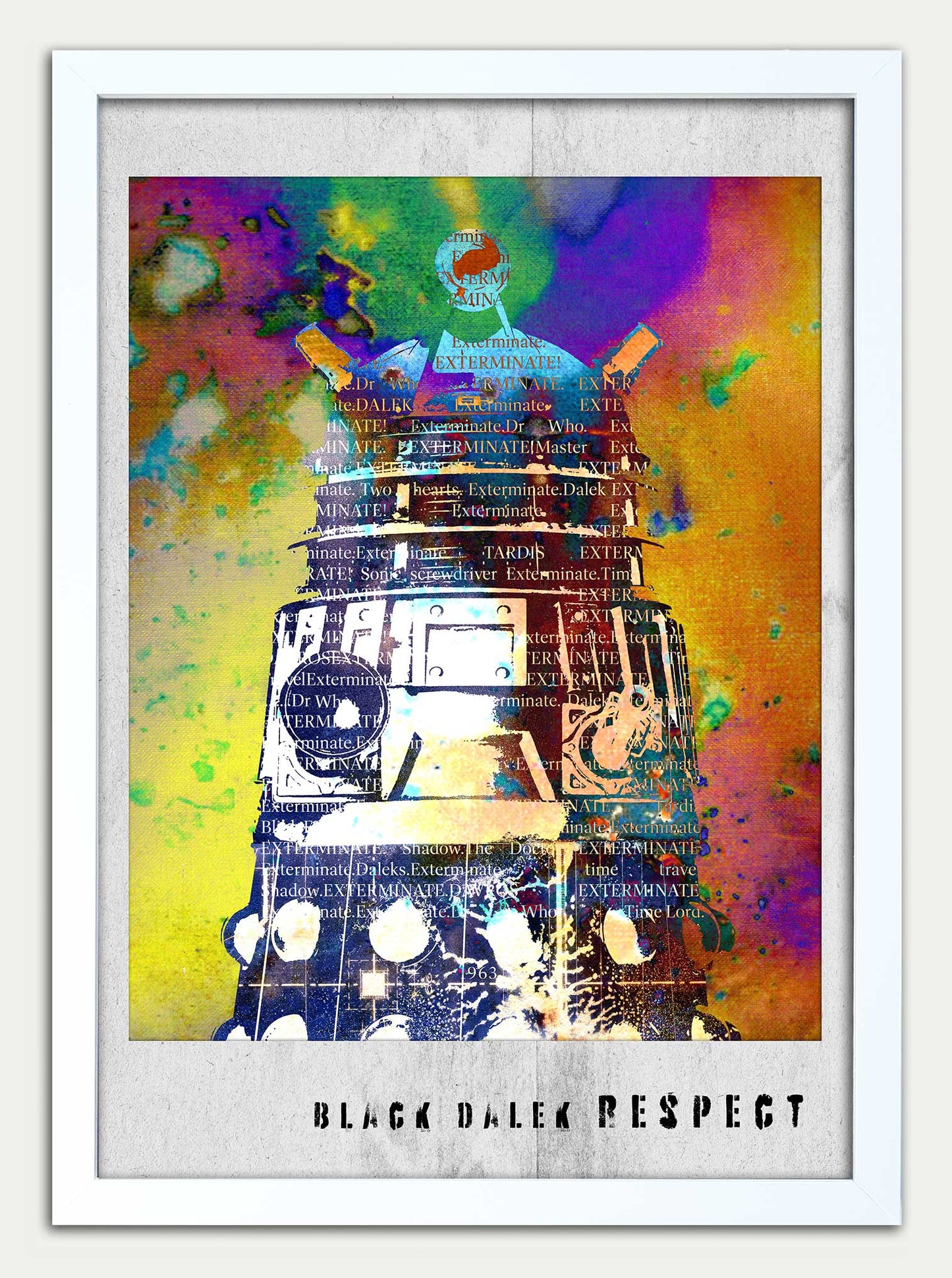 Dr Who "Gay Dalek Respect" Fine Art Print
