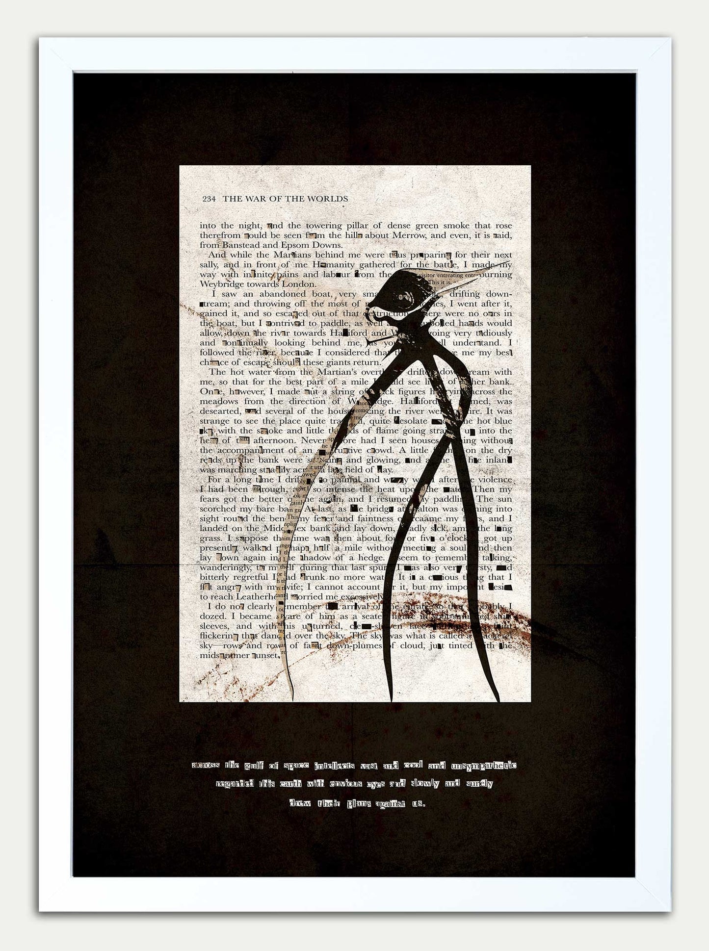 War of the Worlds// "The Gulf Raven" Mashup Fine Art Print