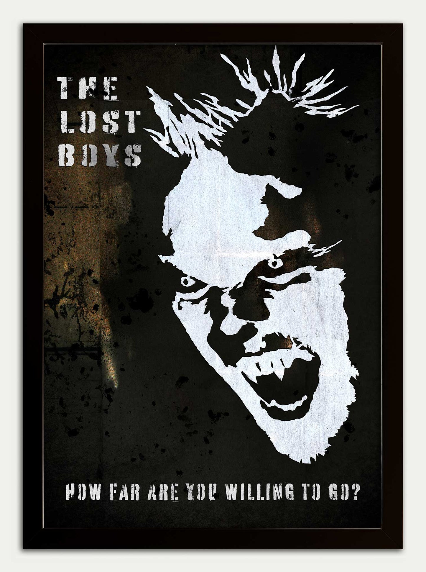 Lost Boys// "How Far Are You Willing To Go?" Black Edition Fine Art Print
