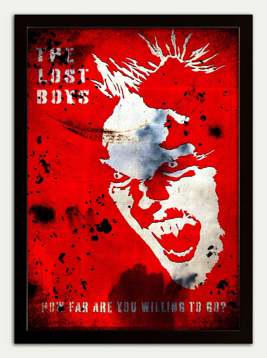 Lost Boys// "How Far Are You Willing To Go?" Red Edition Fine Art Print