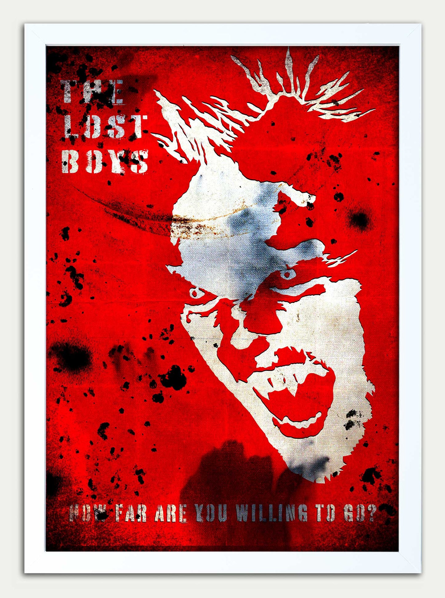 Lost Boys// "How Far Are You Willing To Go?" Red Edition Fine Art Print