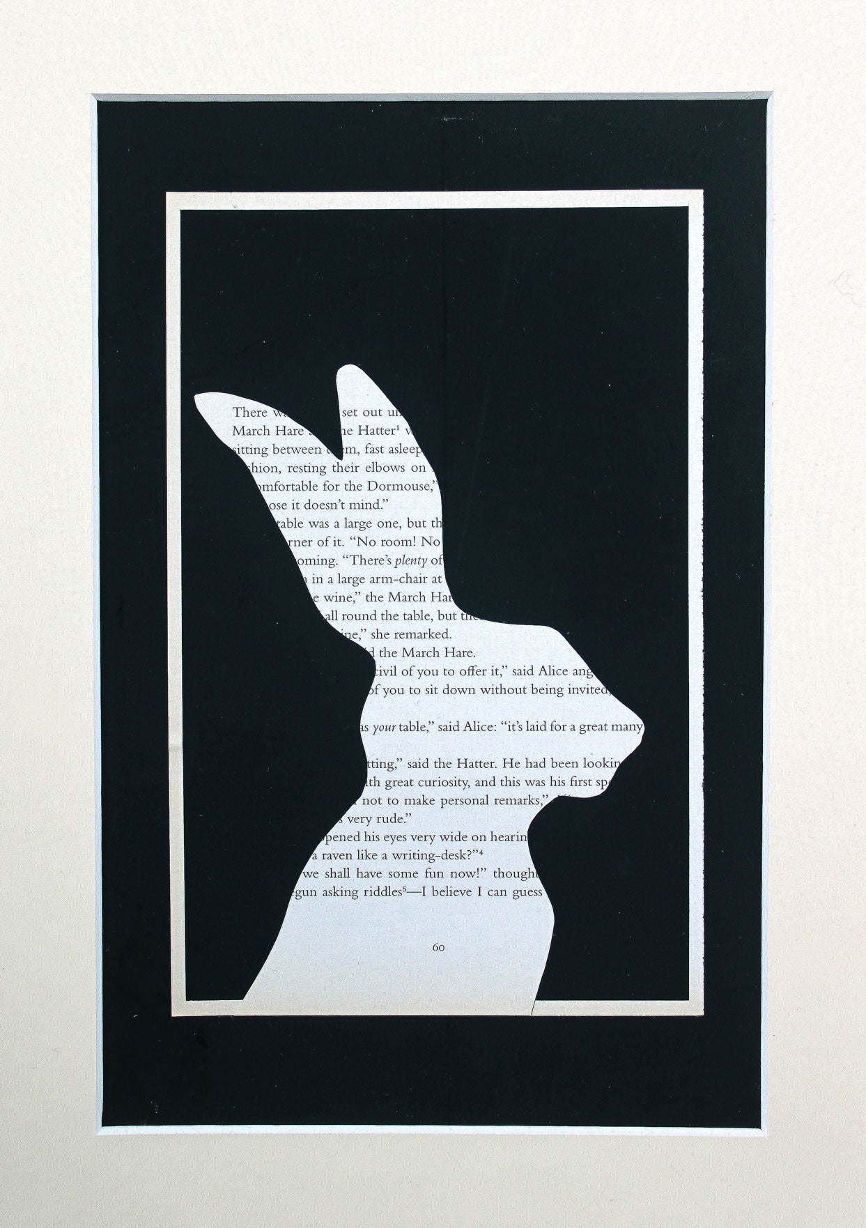 Alice in Wonderland "A Mad Tea-Party" Original Double Papercut