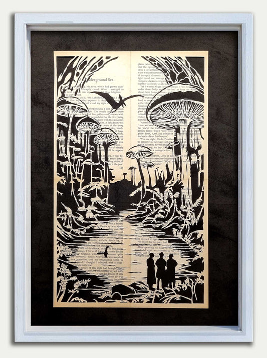 Journey to the Centre of the Earth// "Mushrooms on the Shore" Papercut