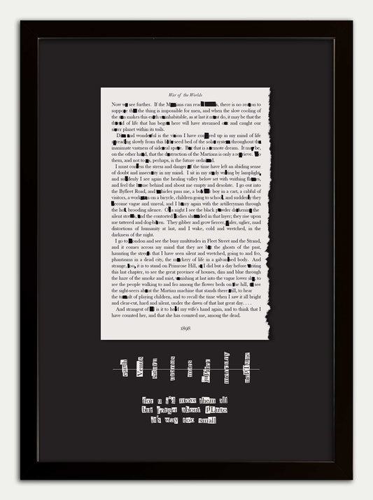 War of the Worlds// "For You I'd Move Them All" Fine Art Print