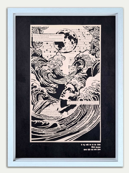 Piranesi// "Moon in the Third Northern" Original Papercut