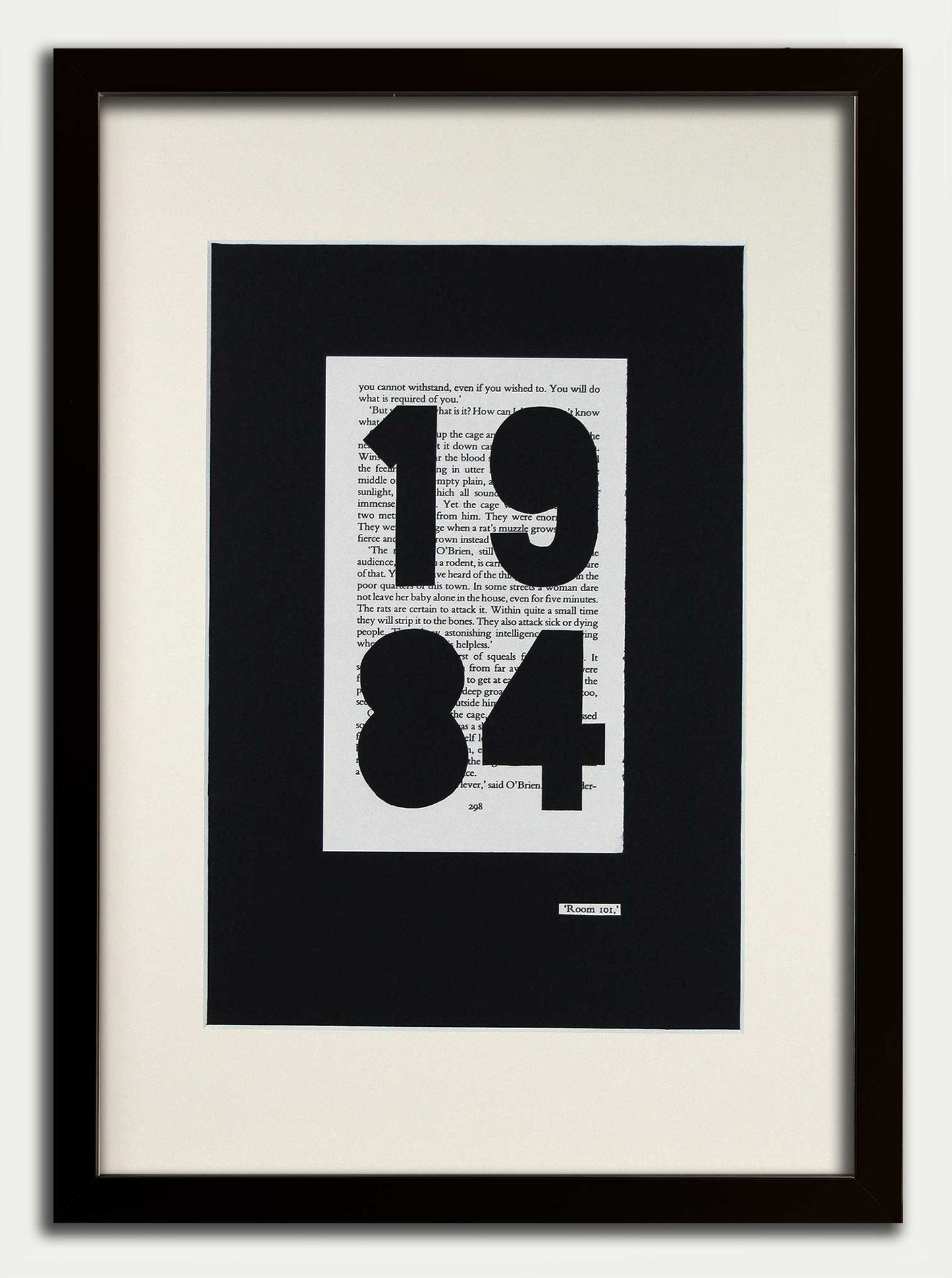 1984 "ROOM 101.298" Single Paper Cut | Open Series