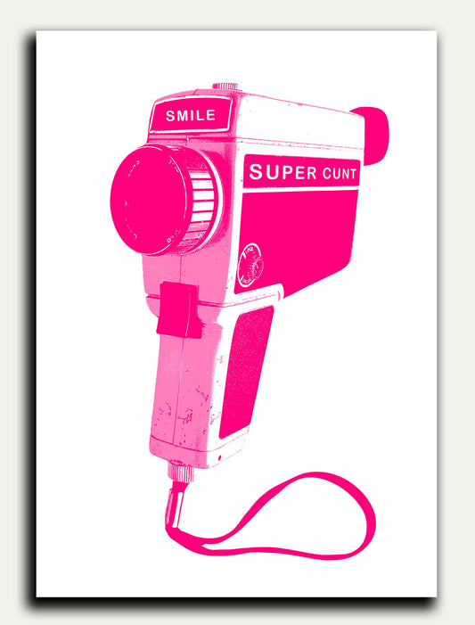 Smile Super Cunt Greeting Card