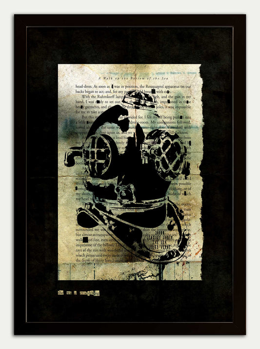 20,000 Leagues Under the Sea // "Steampunk Diver 91" Fine Art Print