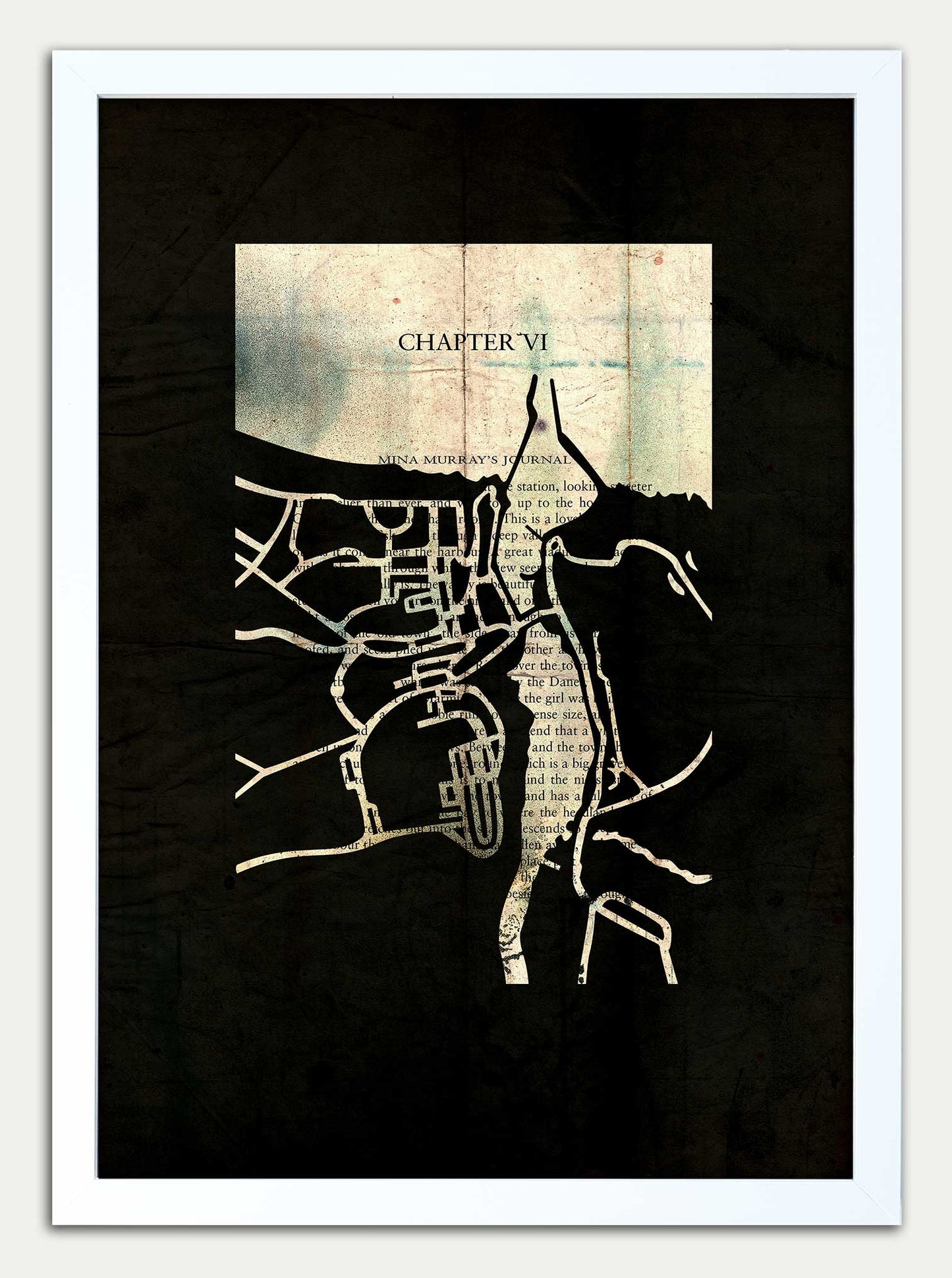 Dracula // "Whitby Map 71" Double Print Fine Art Edition