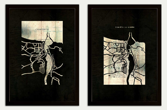 Dracula // "Whitby Map 71" Double Print Fine Art Edition