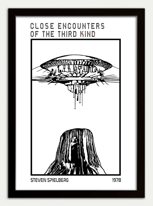 Close Encounters of the Third Kind// Devil's Tower Fine Art Print in White