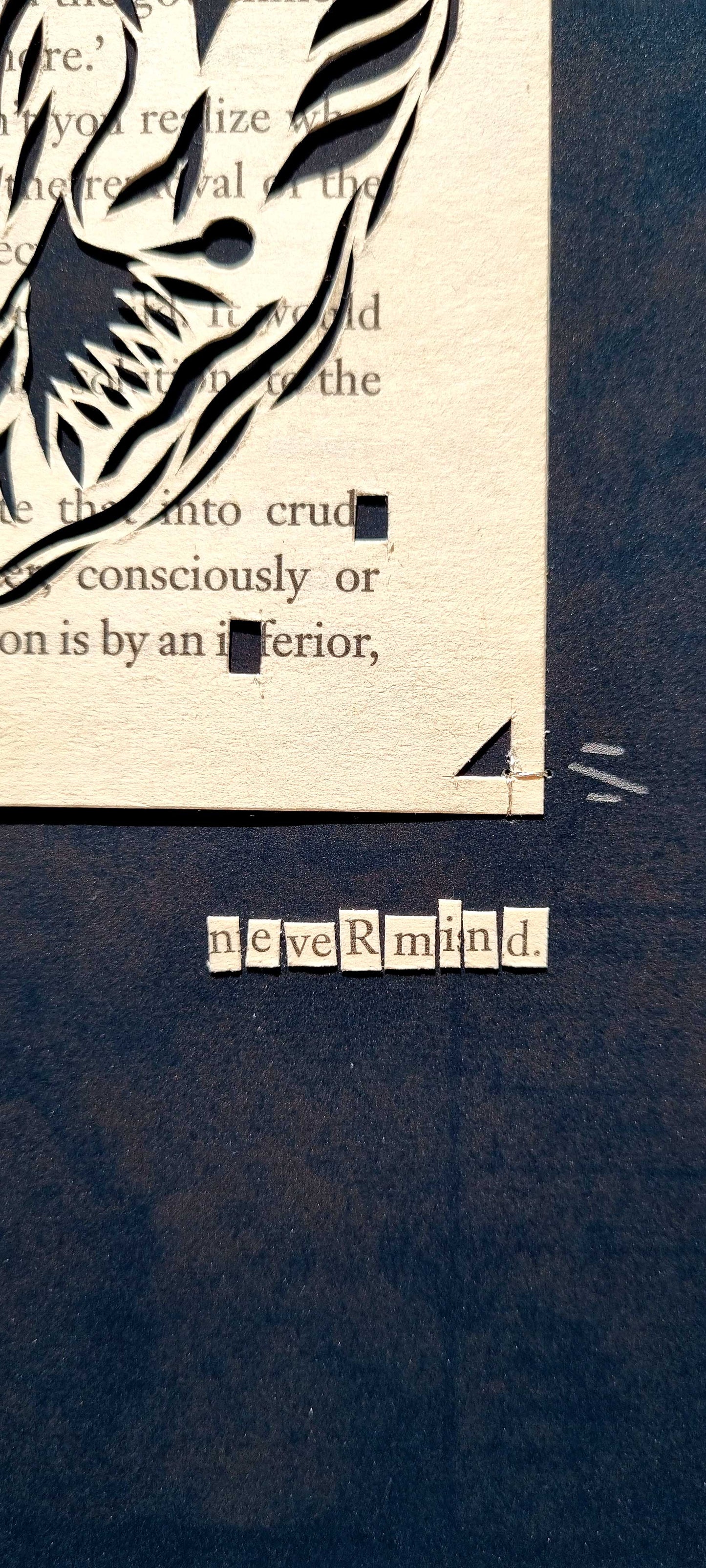 I Robot "Open Your Mind" Original Single Page Papercut