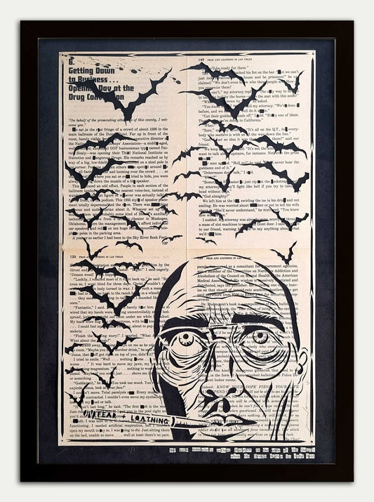 Fear and Loathing in Las Vegas "Edge of the Desert" Original Papercut