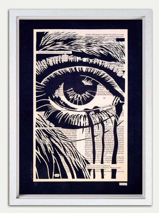 1984// "I Love You Winston" Original Papercut