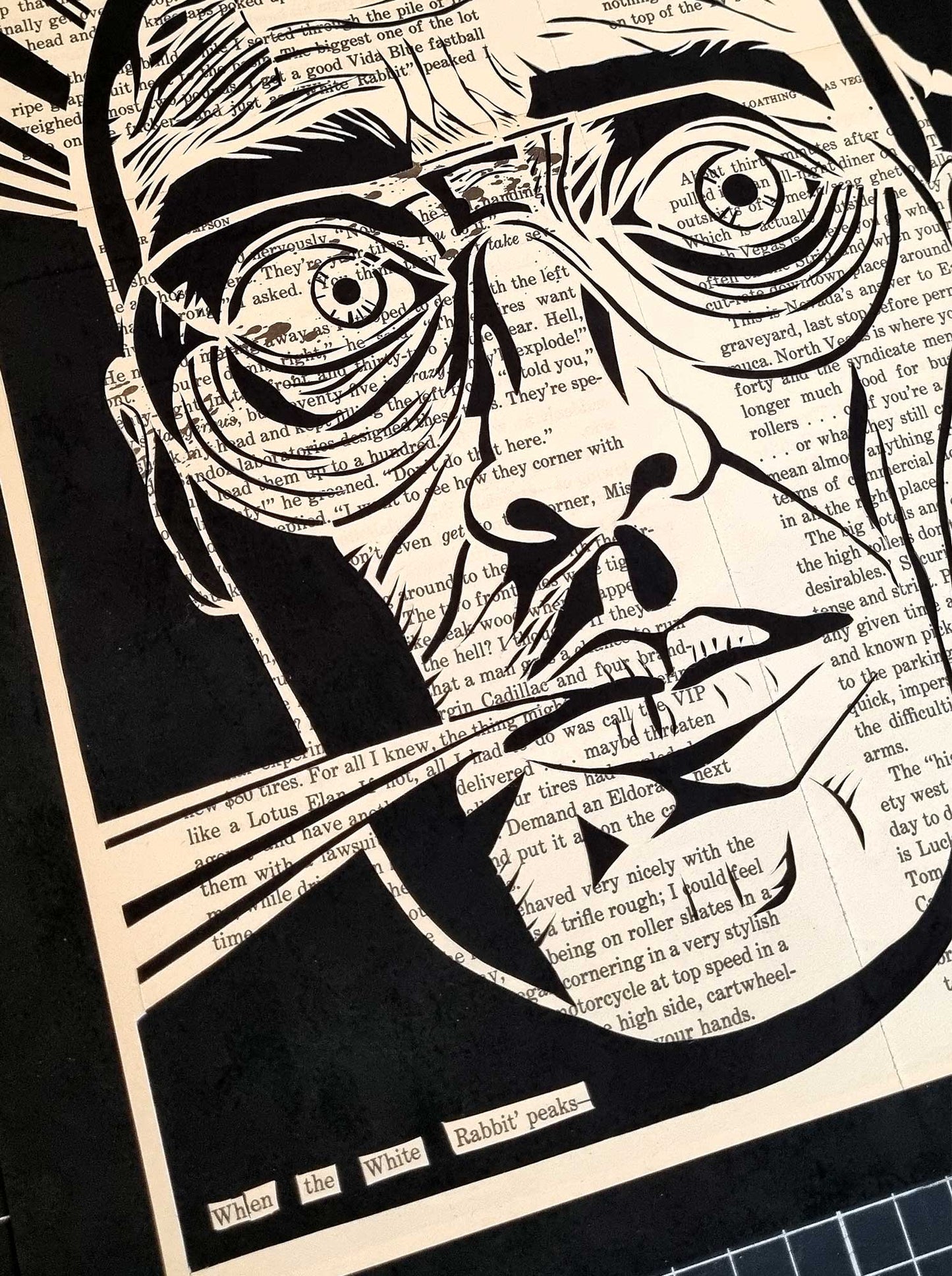 Fear and Loathing in Las Vegas// "When the White Rabbit Peaks" Original Artwork