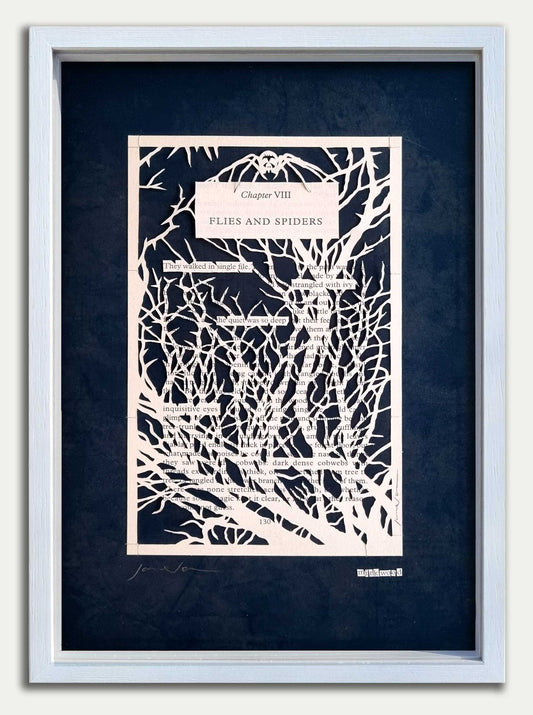The Hobbit "Flies and Spiders" Original Single Page Papercut