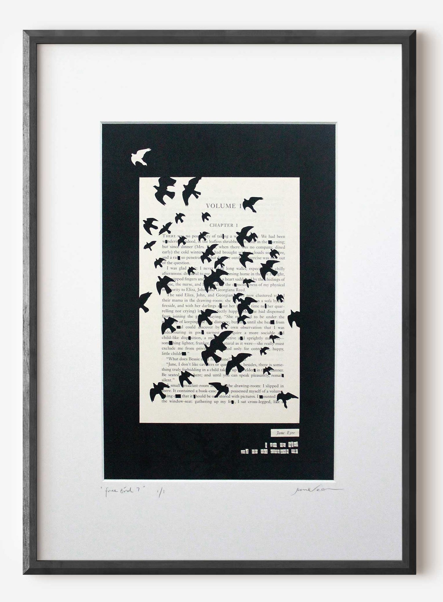 Jane Eyre// "Free Bird 7" Original Artwork