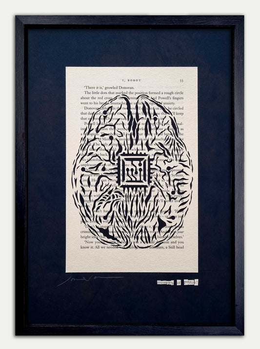 I Robot "Memory of Power" Open Edition Single Page Papercut