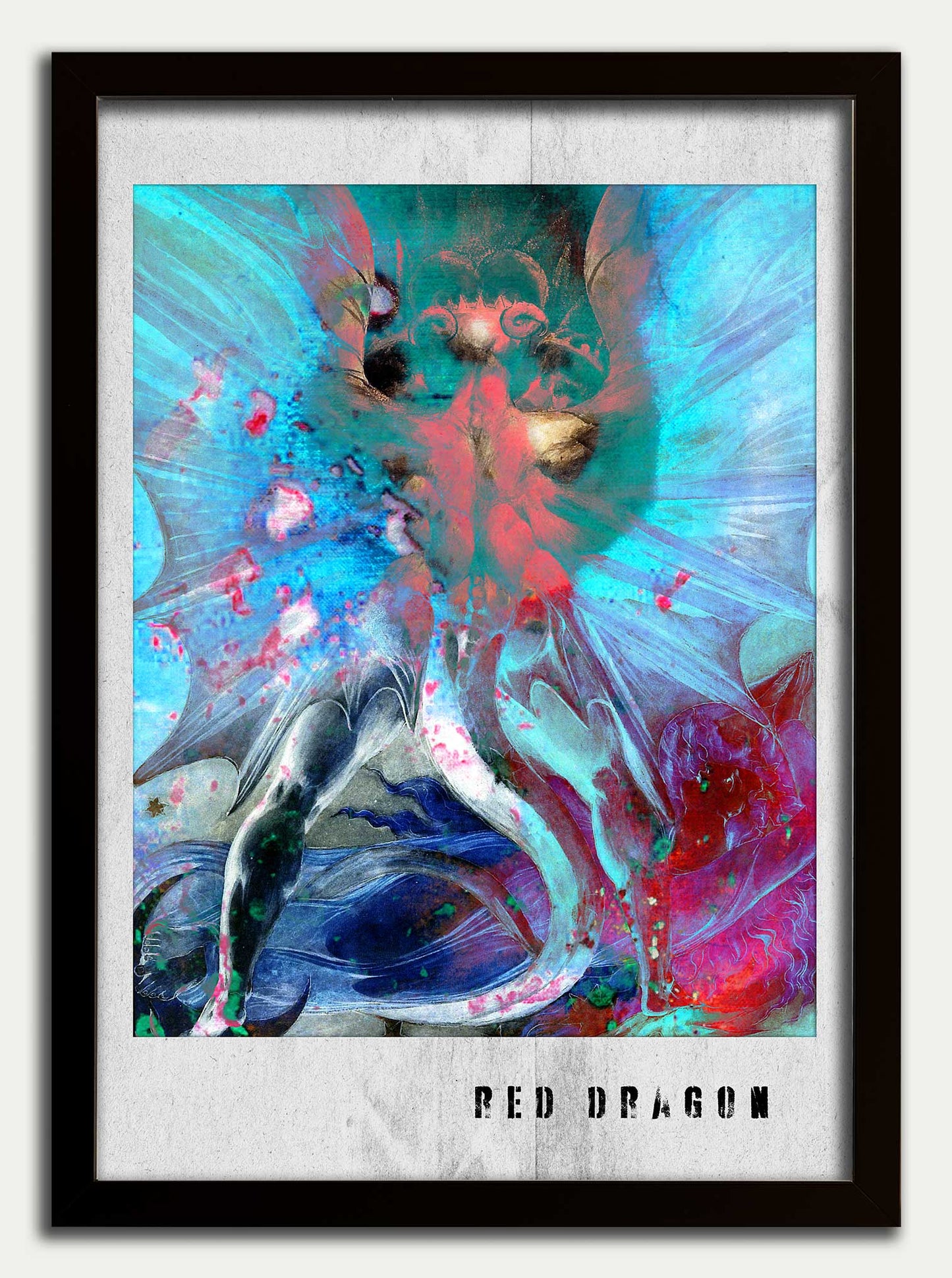 Red Dragon "William Blake" Fine Art Print