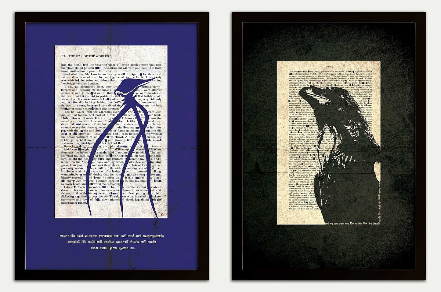 War of the Worlds// "The Gulf Raven" Mashup Fine Art Print