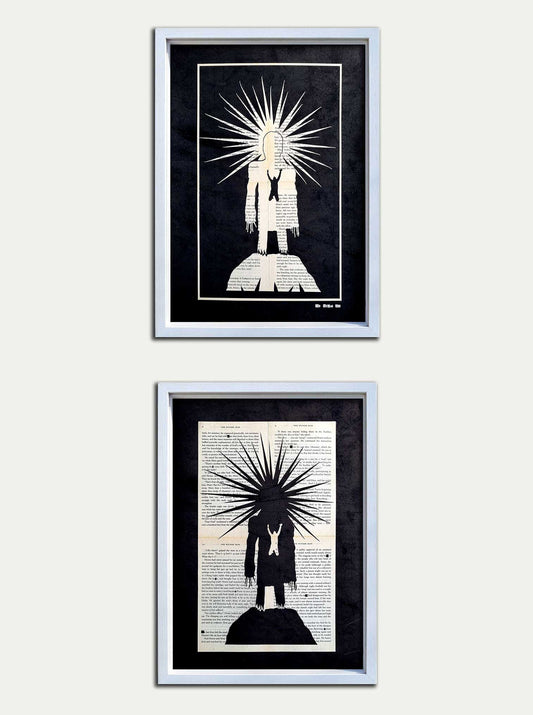 The Wicker Man// "Oh God" Double Page Original Papercut Study