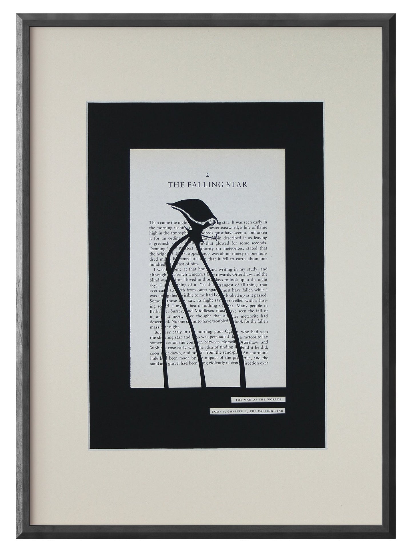 War of the Worlds "Falling Star & Tripod 13" | Single Paper Cut | 1 of 1