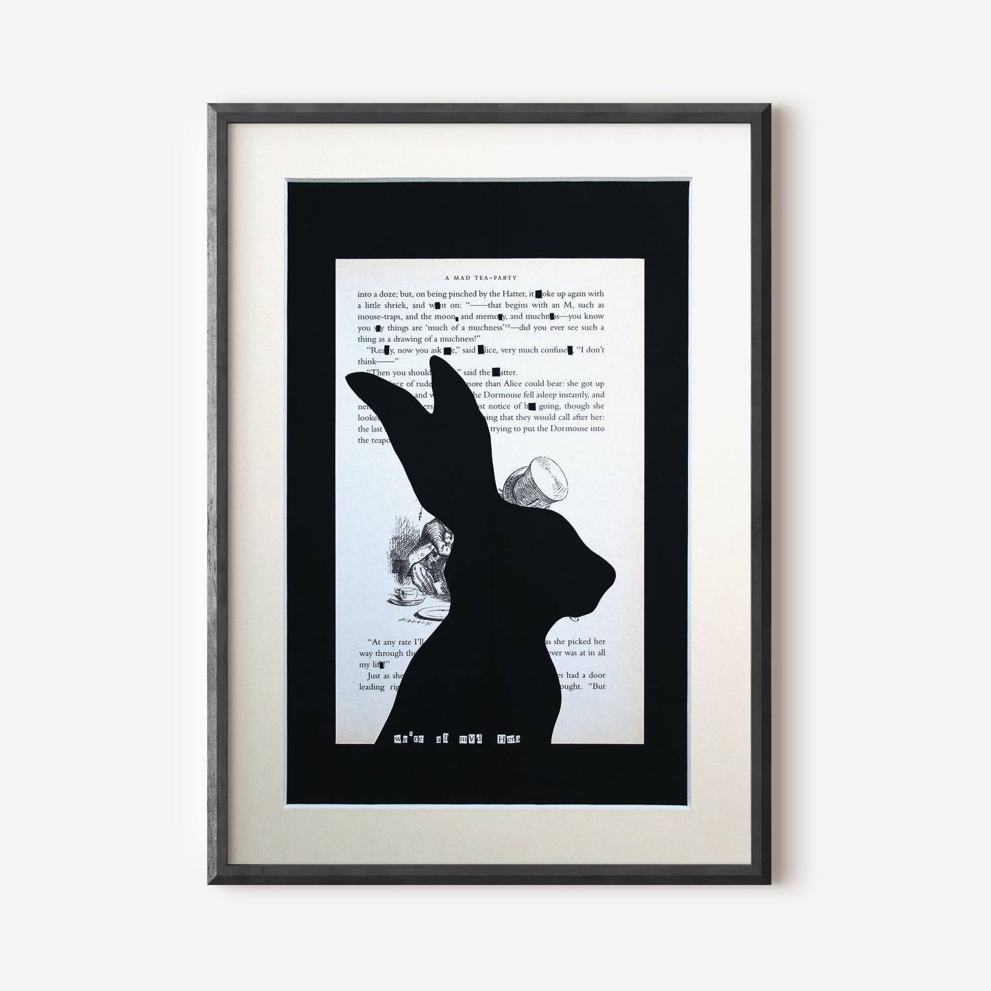Alice in Wonderland "A Mad Tea-Party" Original Double Papercut