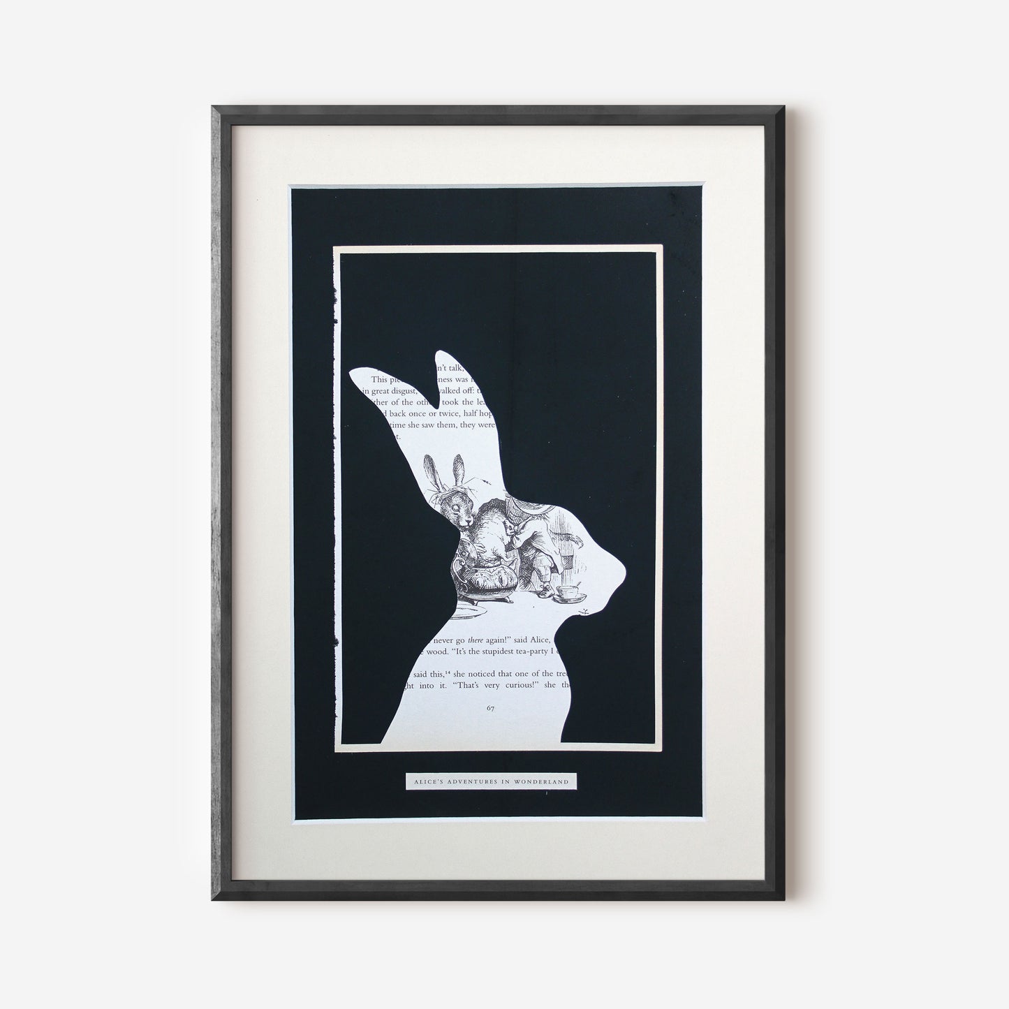 Alice in Wonderland "A Mad Tea-Party" Original Double Papercut
