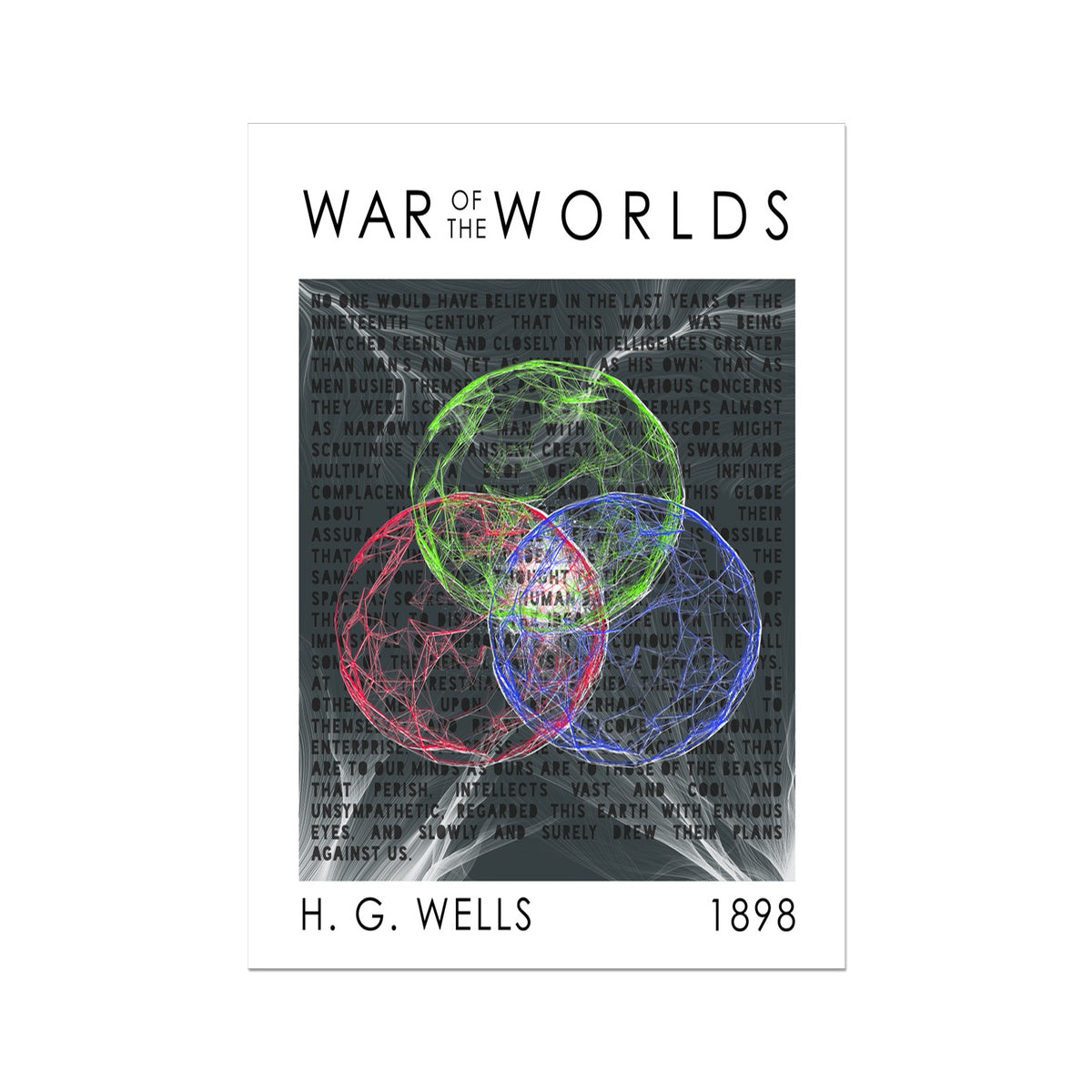 War of the Worlds// Human Thought Wall Art Poster