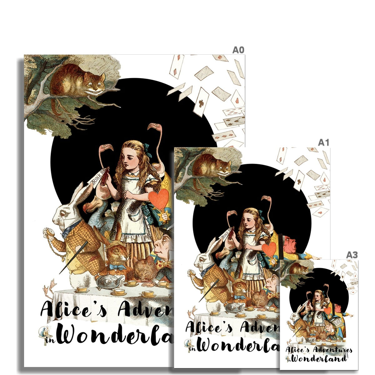 Alice in Wonderland // Down the Hatch Poster Wall Art Poster