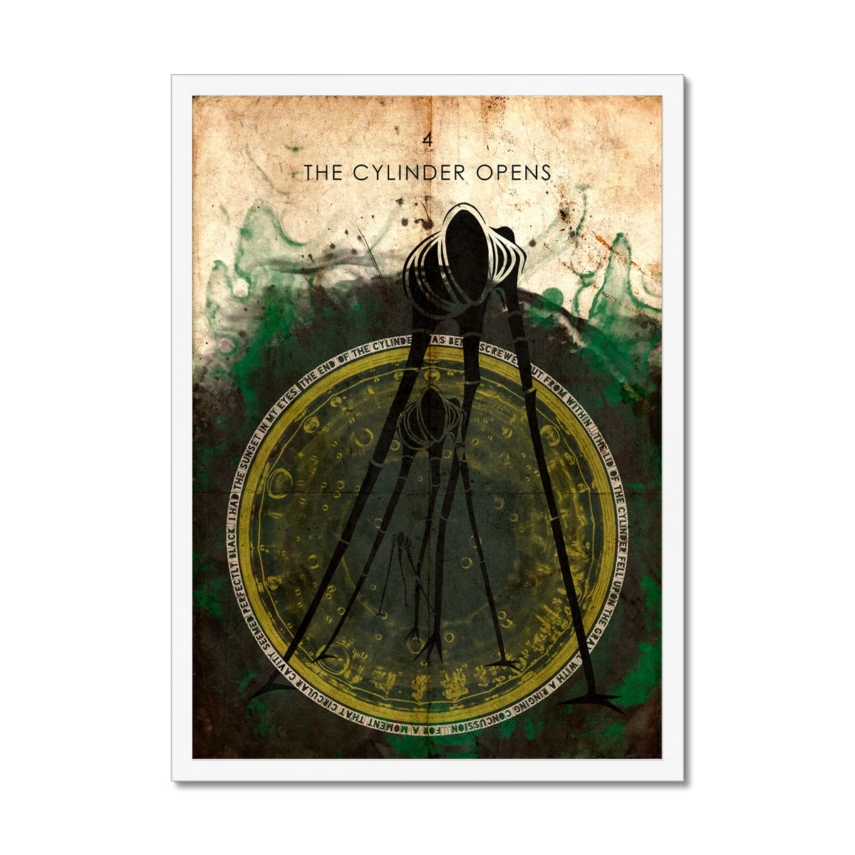 War of the WOrlds// "The Cylinder Opens" Print