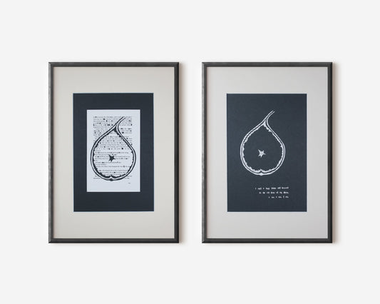 The Bell Jar "Deep Breath With Fig 195" | Double Paper Cut | Limited Edition 1 of 1 - James Voce // artist