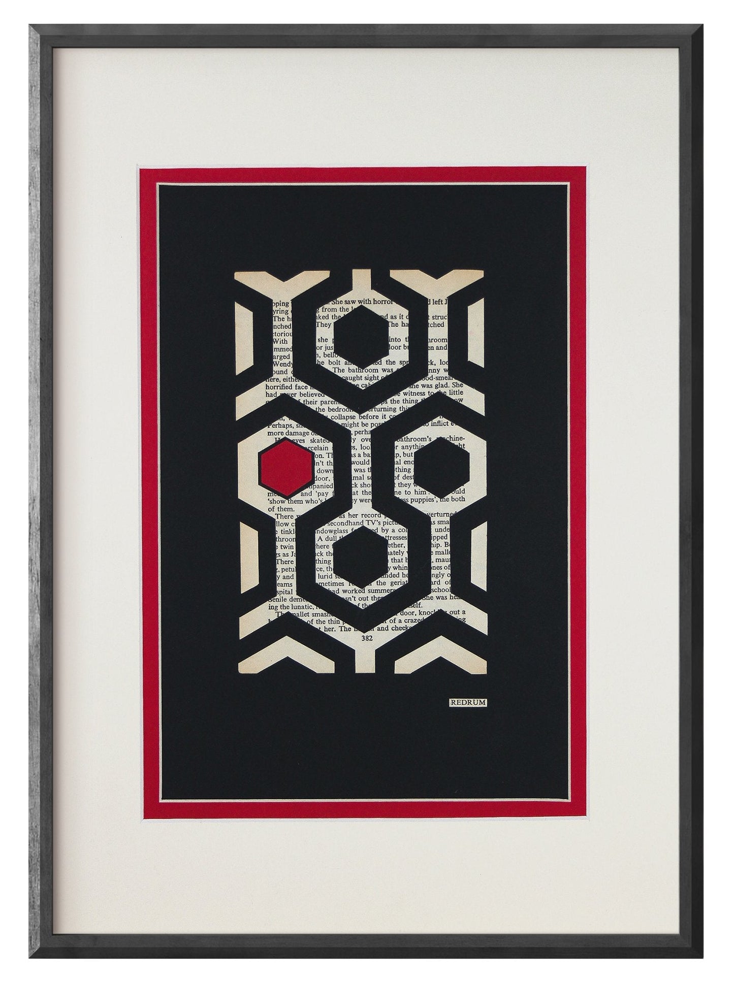 The Shining "REDRUM 382" | Double Paper Cut | Limited Edition 1 of 1 - James Voce // artist